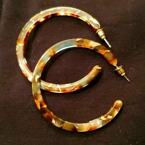 Marleylilly Confetti Hoop Earrings